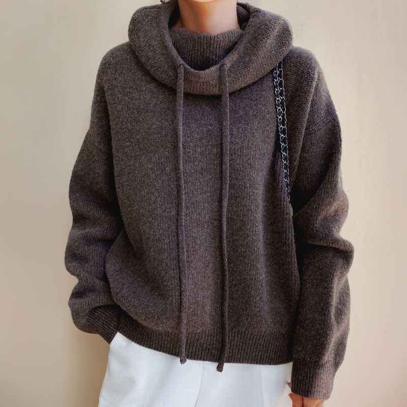 Ariana™ - Merino wool jumper with turtleneck