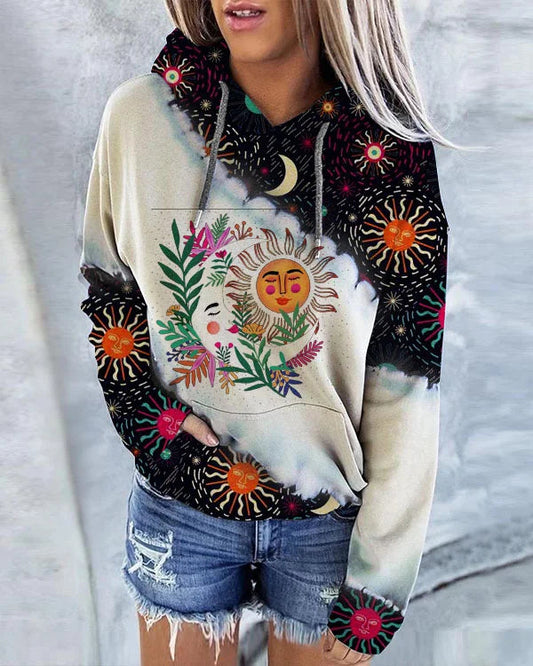 Sol™ - Sun and Moon Print Sweater