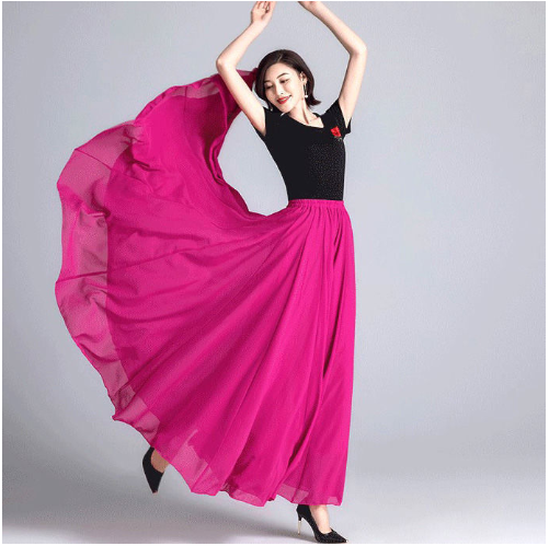 Marcelle™ - Luxurious and Elegant Long Chiffon Skirt