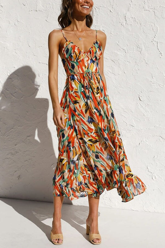 Giselle™ - Colourful Midi Dress