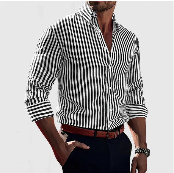 Alfredo - Striped Button-Down Shirt