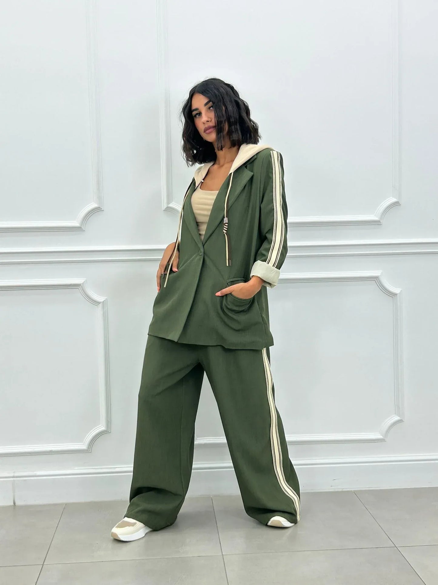 Amelia - Hooded Jacket and Trousers Set
