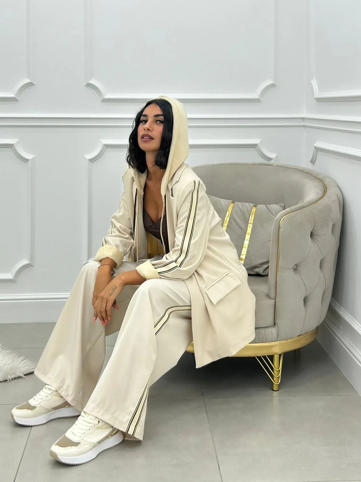 Amelia - Hooded Jacket and Trousers Set