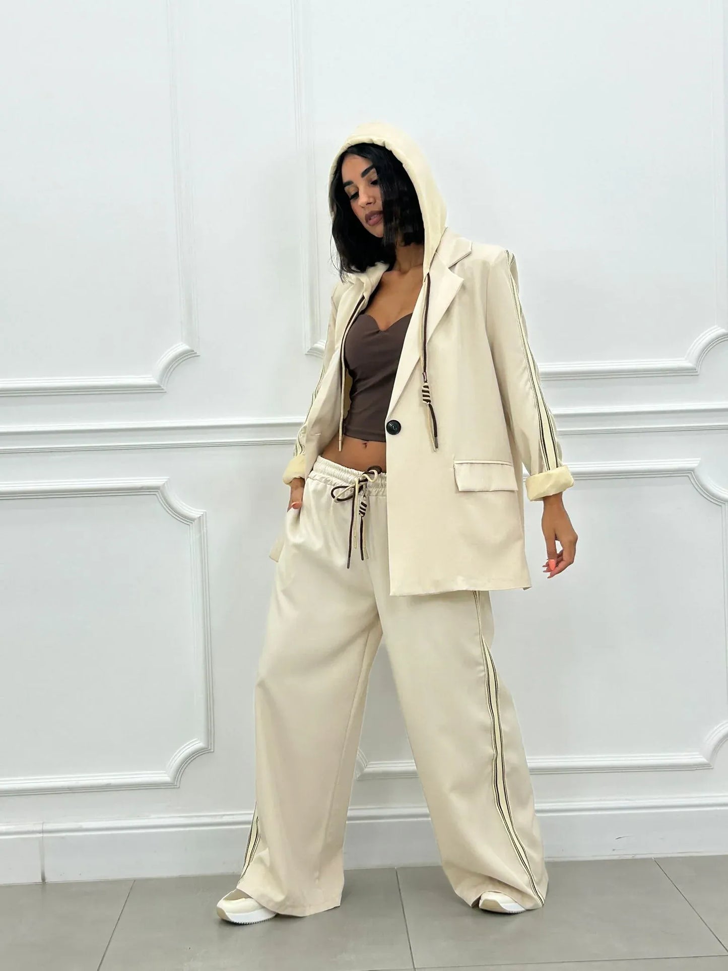 Amelia - Hooded Jacket and Trousers Set