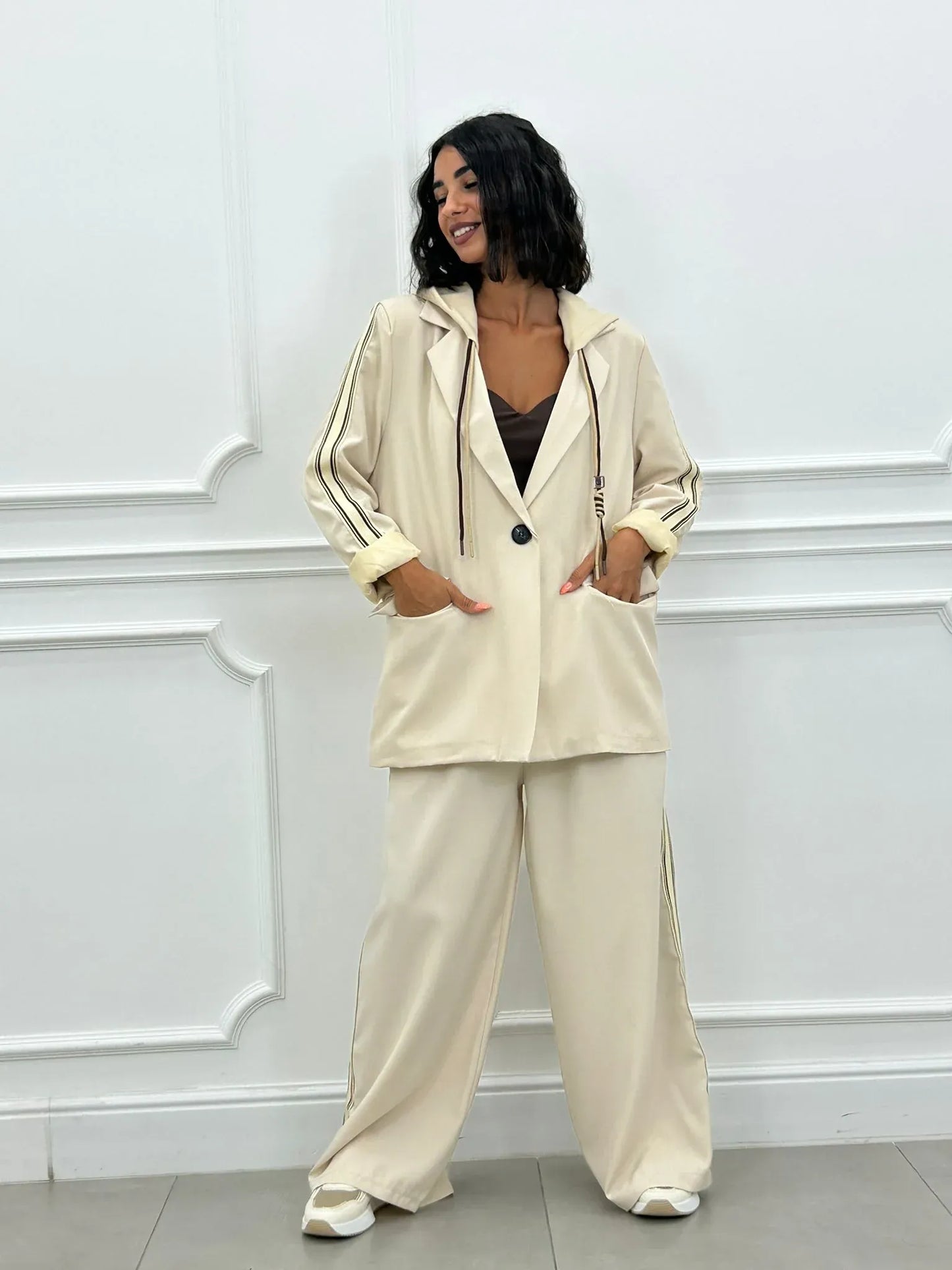 Amelia - Hooded Jacket and Trousers Set