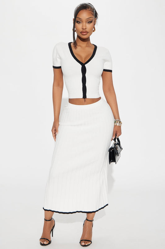 Gracelynn™ - Midi Skirt and Top Shirt Set