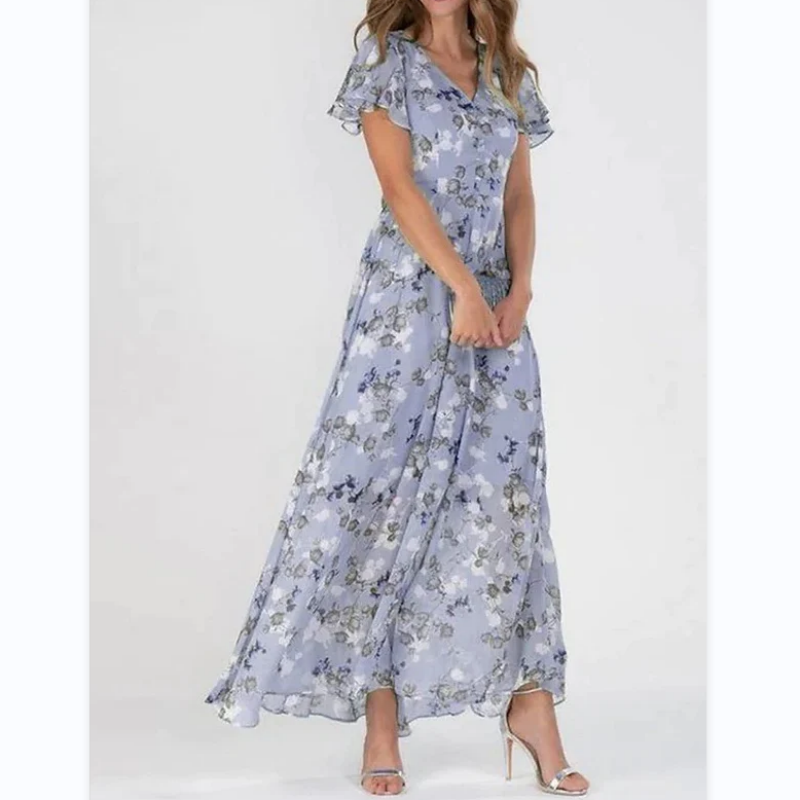 Elaria™ - Long Floral Print Dress