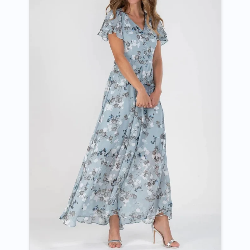 Elaria™ - Long Floral Print Dress