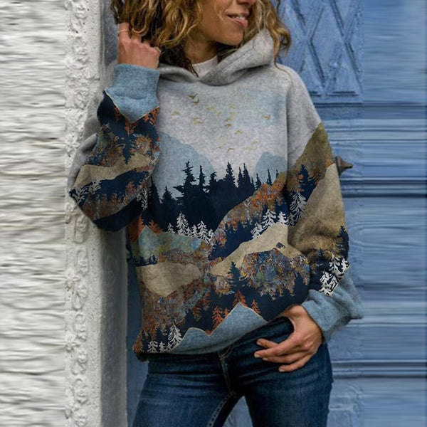 Maritza™ - Comfortable Sweatshirt with Landscape Print