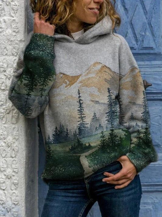 Maritza™ - Comfortable Sweatshirt with Landscape Print