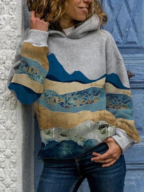 Maritza™ - Comfortable Sweatshirt with Landscape Print