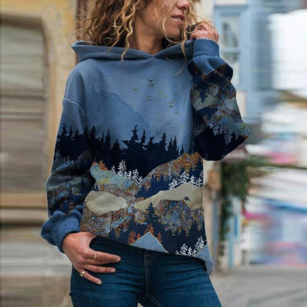 Maritza™ - Comfortable Sweatshirt with Landscape Print