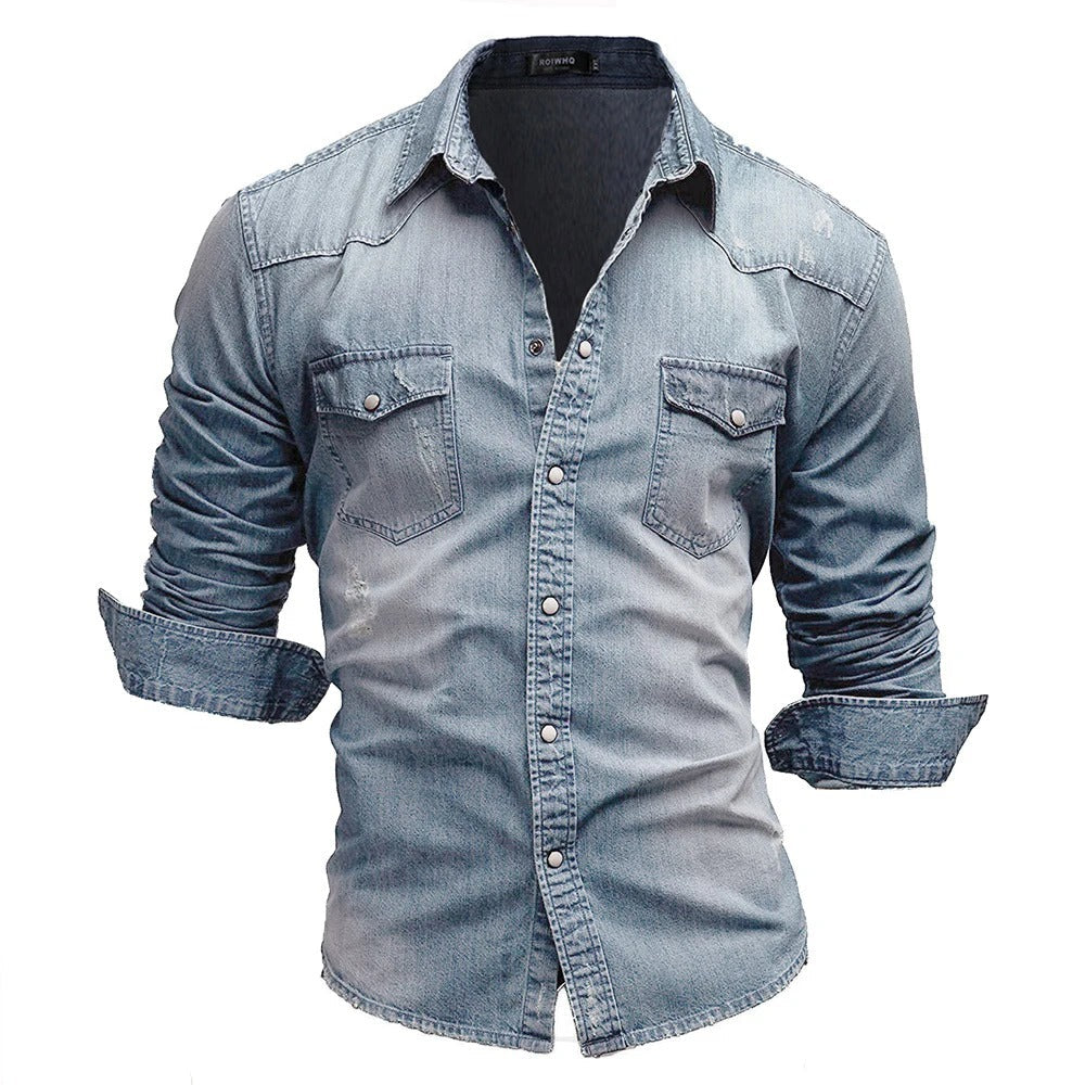 Alan™ - Men's Denim Shirt