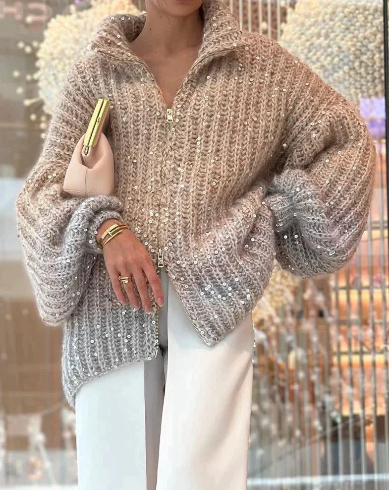 Kayla™ - Knitted Sequin Jacket