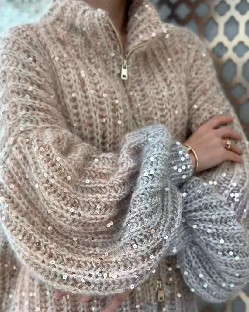 Kayla™ - Knitted Sequin Jacket